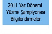 Türkiye yaz yüzme şampiyonası 2011 kayıtları başladı